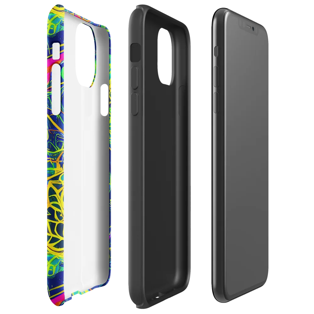 Psychedelic Thicket on Tough Case for iPhone® — Right