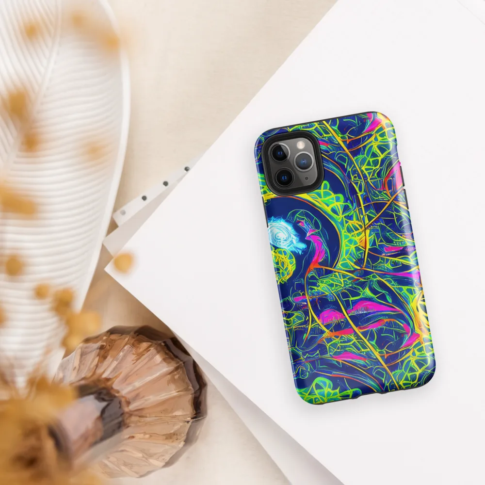 Psychedelic Thicket on Tough Case for iPhone® — Front