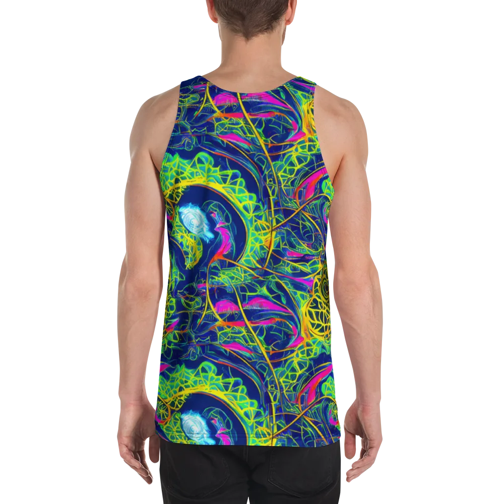 Psychedelic Thicket on Men's Tank Top — Back