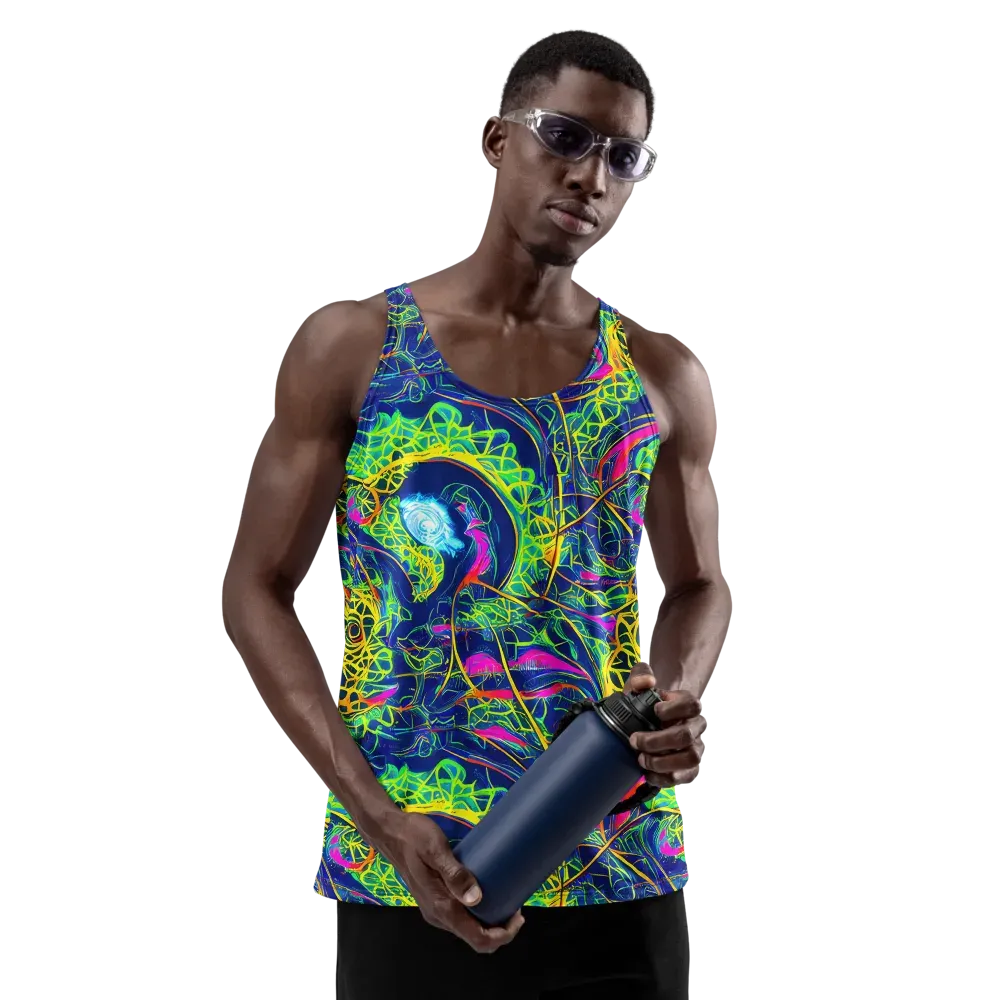 Psychedelic Thicket on Men's Tank Top — Front