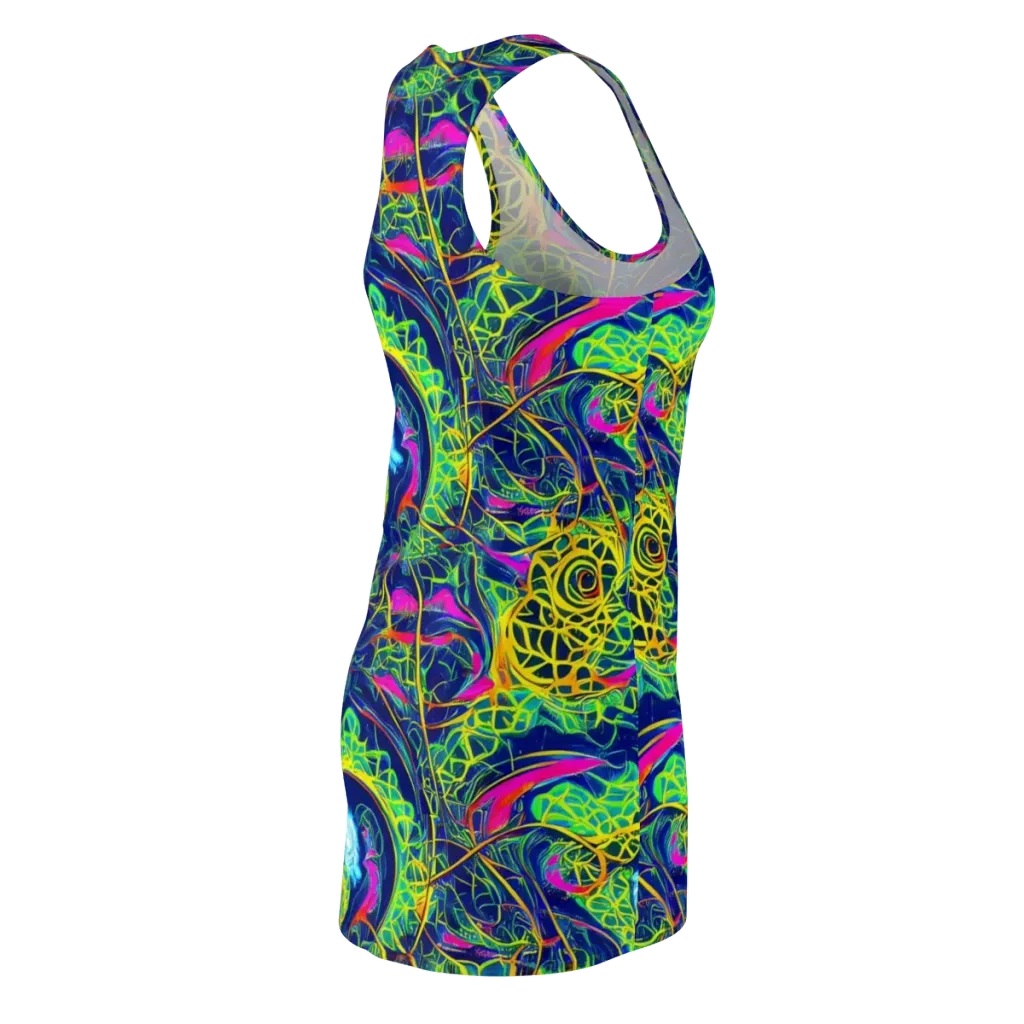 Psychedelic Thicket on Racerback Dress — Back Side