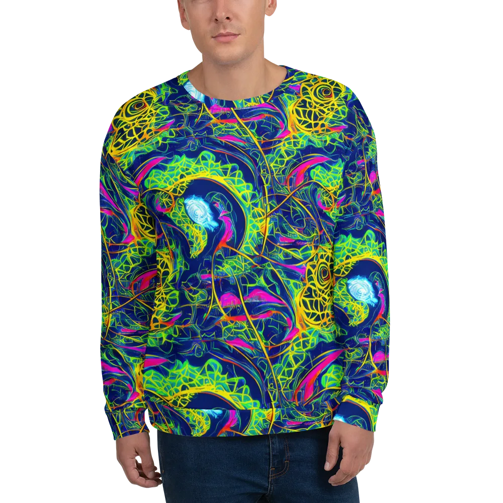 Psychedelic Thicket on Sweatshirt — Front
