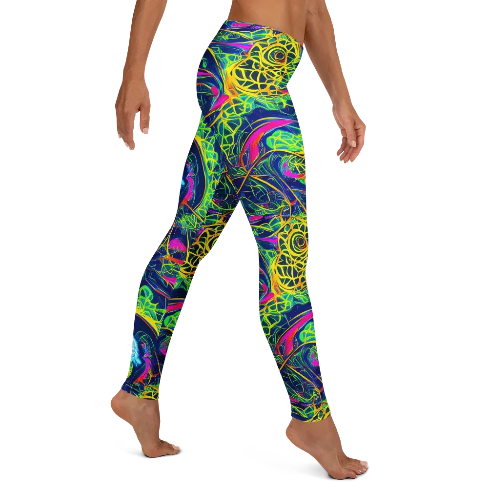 Psychedelic Thicket on Leggings — Right