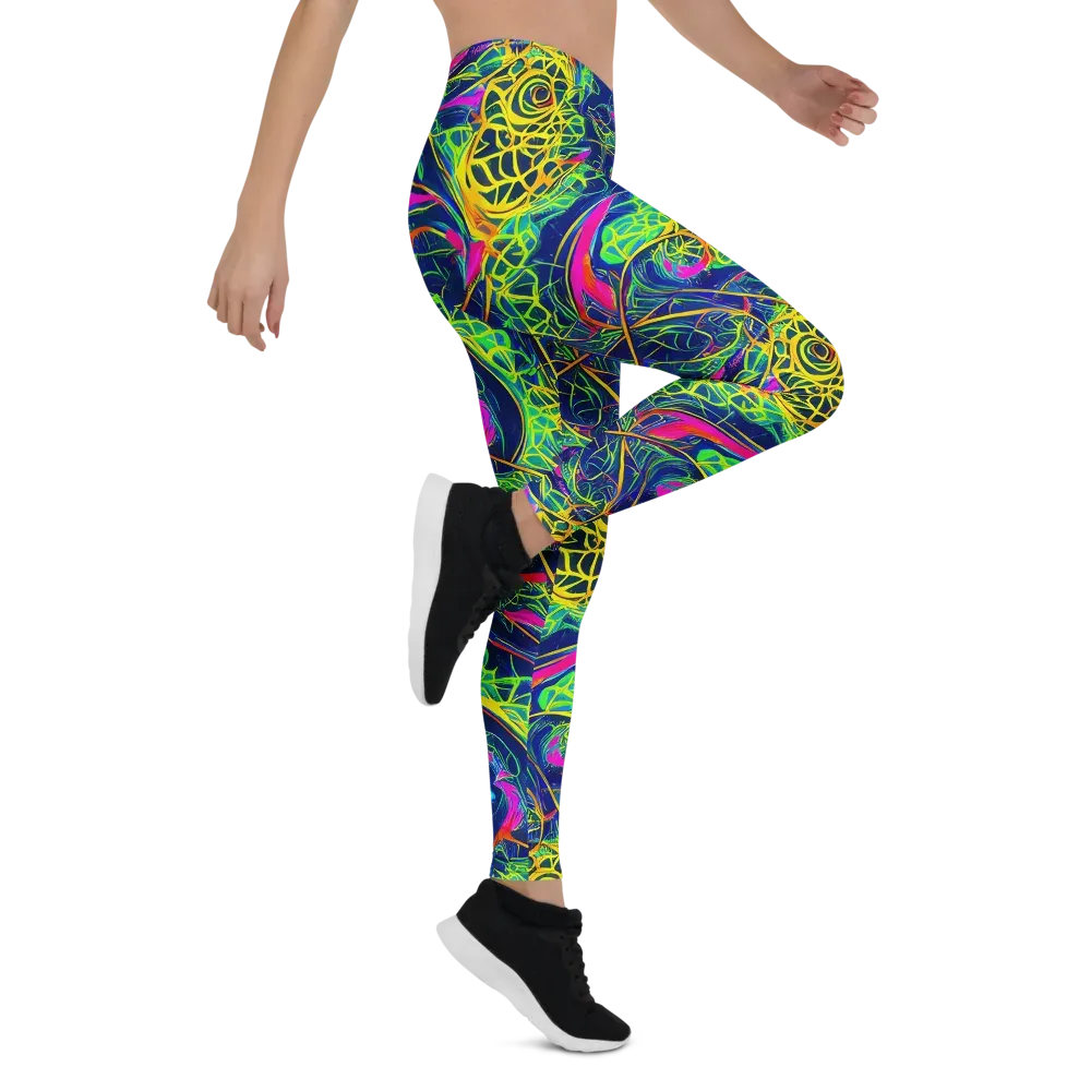 Psychedelic Thicket on Leggings — Right