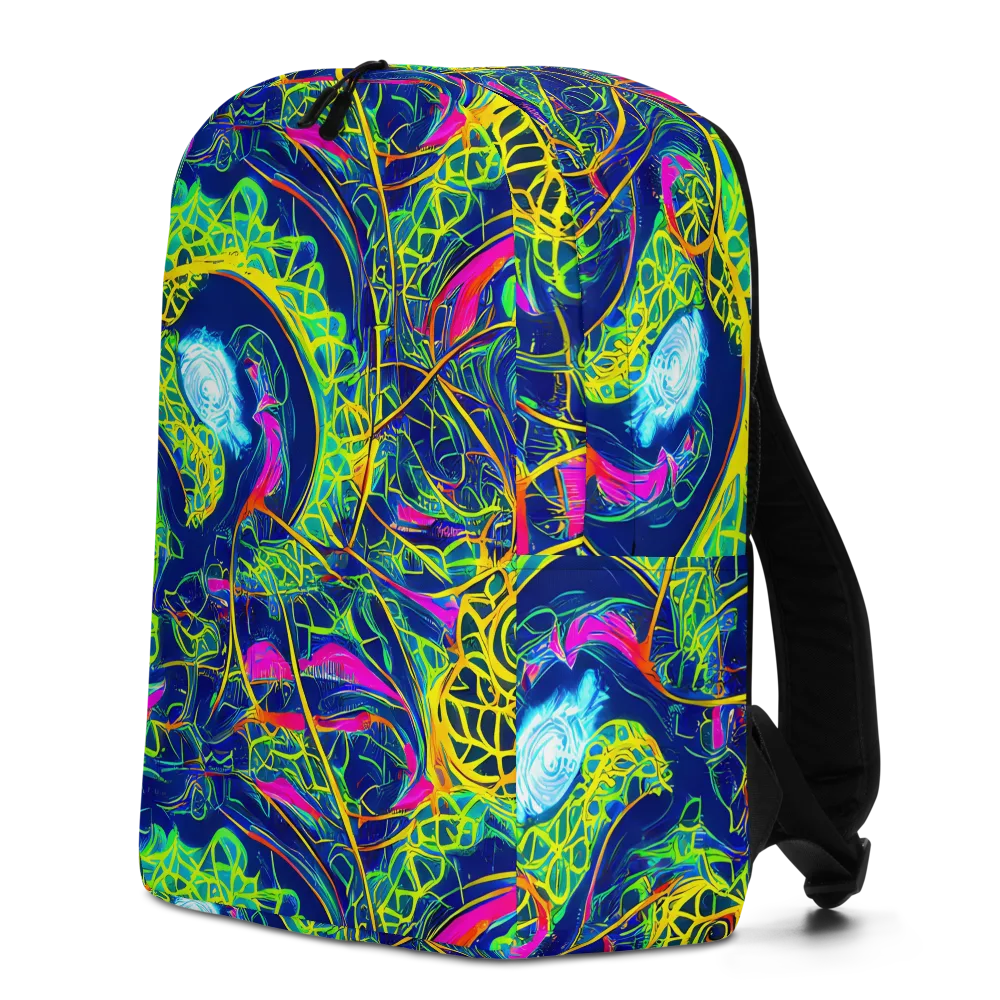 Psychedelic Thicket on Minimalist Backpack — Left