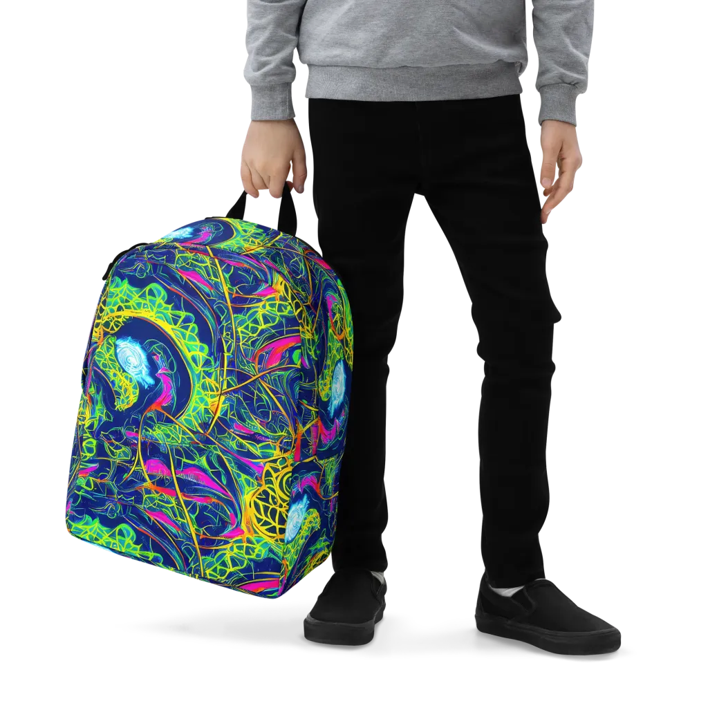 Psychedelic Thicket on Minimalist Backpack — Zoomed-in