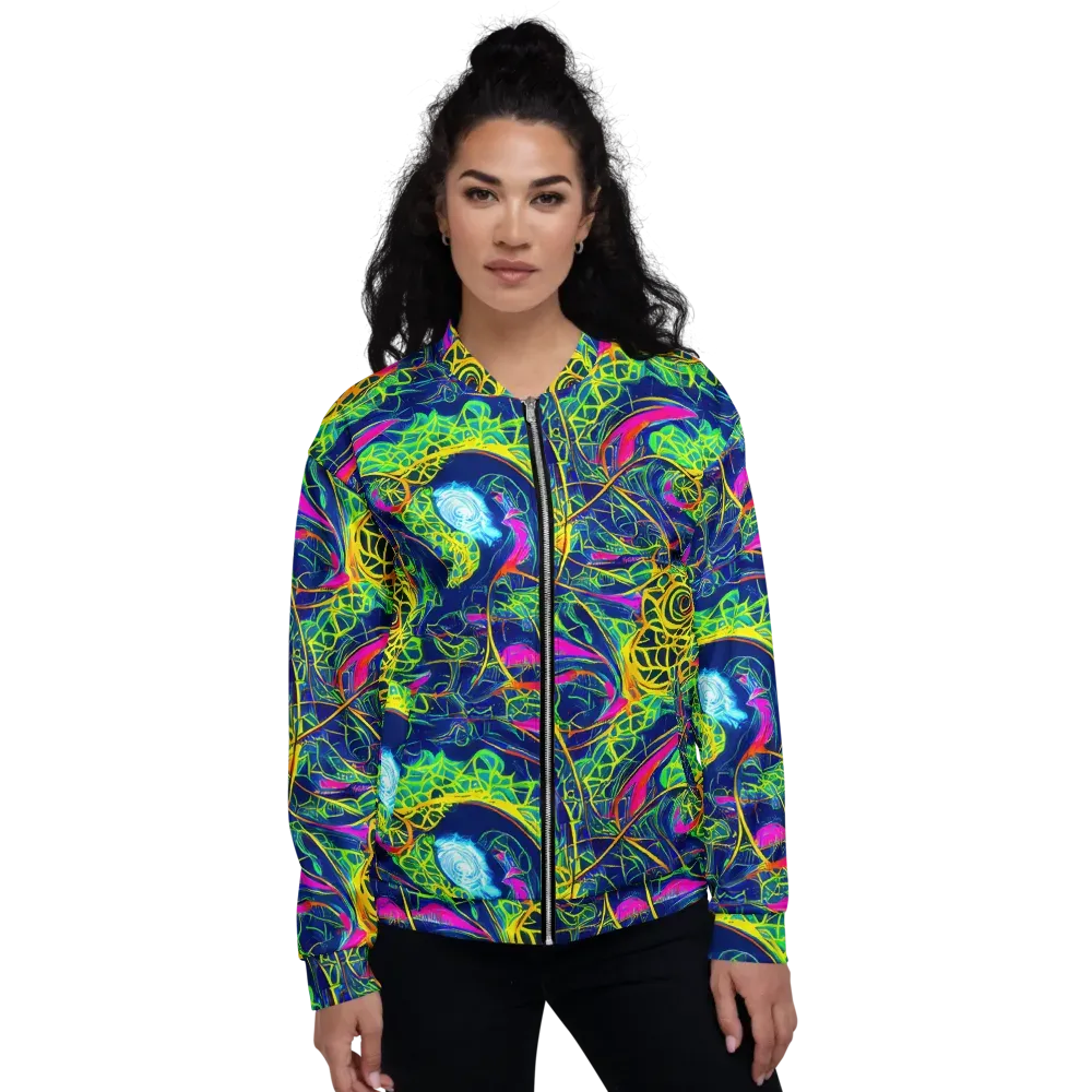 Psychedelic Thicket on Bomber Jacket — Front