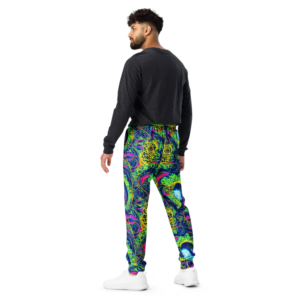 Psychedelic Thicket on Men's Joggers — Back
