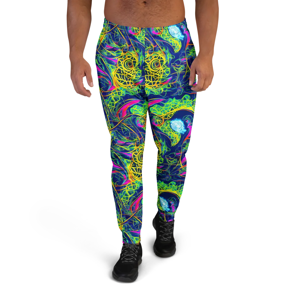 Psychedelic Thicket on Men's Joggers — Front
