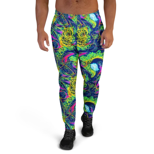 Psychedelic Thicket on a Men's Joggers