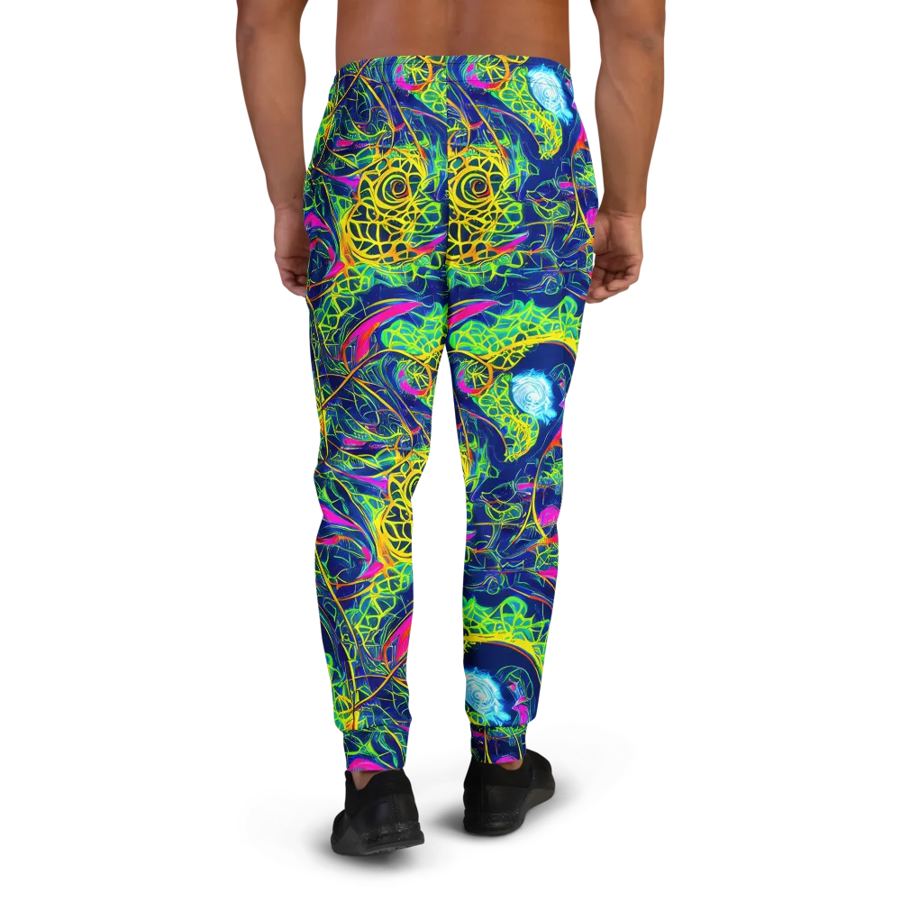 Psychedelic Thicket on Men's Joggers — Back