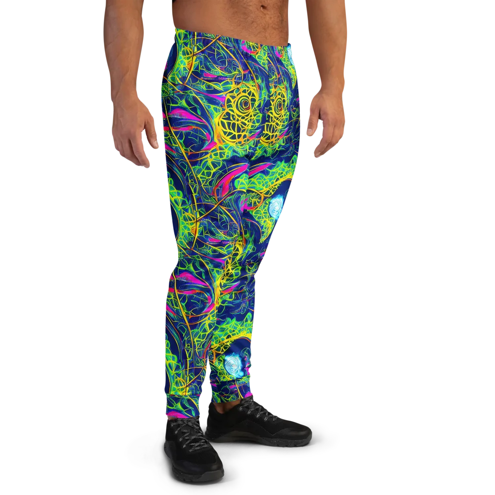 Psychedelic Thicket on Men's Joggers — Right