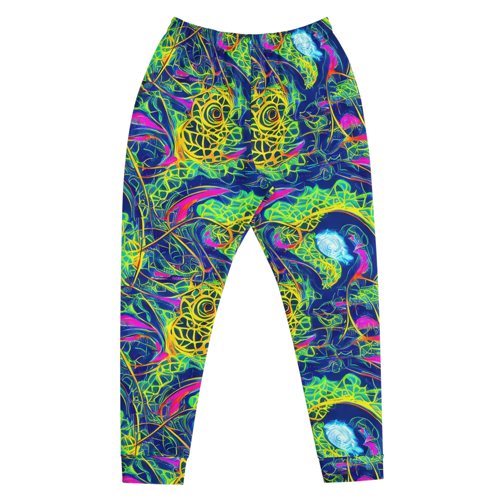 Psychedelic Thicket on Men's Joggers — Front