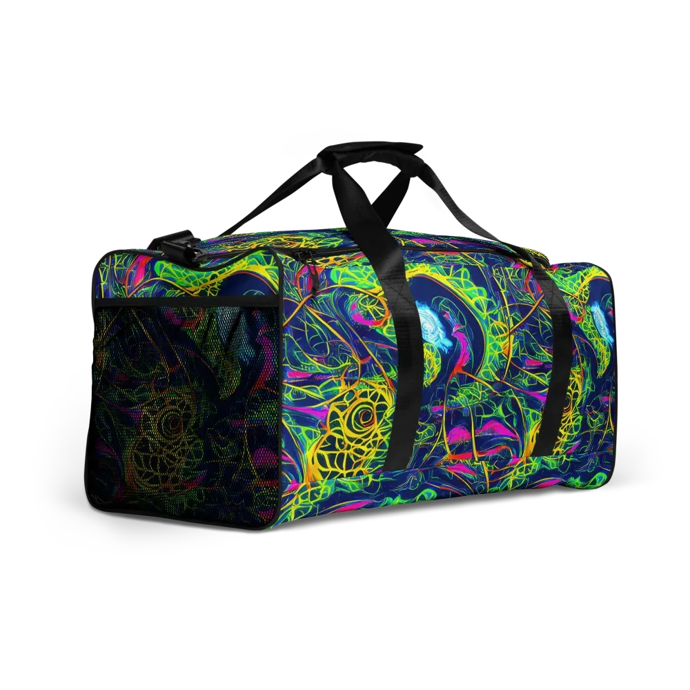 Psychedelic Thicket on Duffle Bag — Right Front