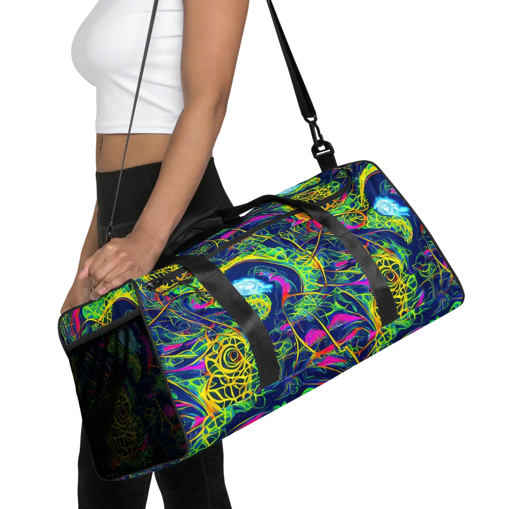 Psychedelic Thicket on Duffle Bag — Front