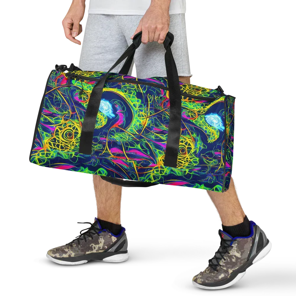 Psychedelic Thicket on Duffle Bag — Front