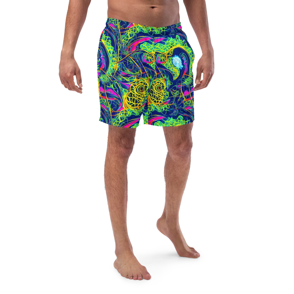 Psychedelic Thicket on Swim Trunks — Front