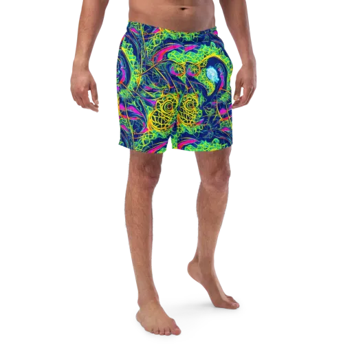 Psychedelic Thicket on a Swim Trunks