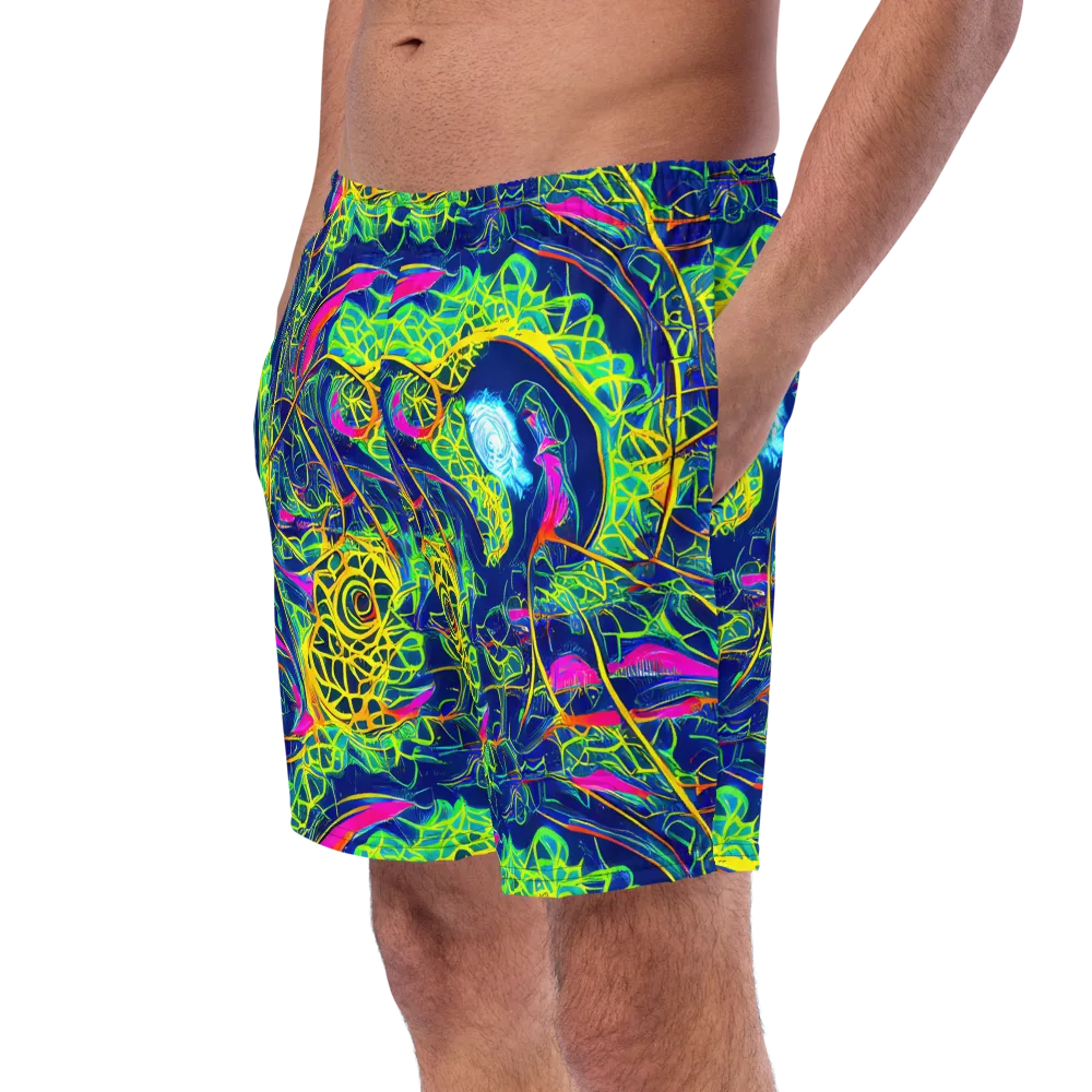 Psychedelic Thicket on Swim Trunks — Left Front