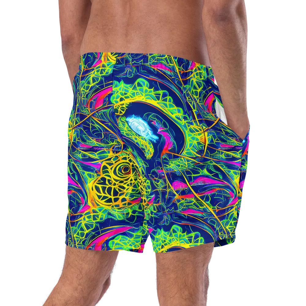 Psychedelic Thicket on Swim Trunks — Right Back