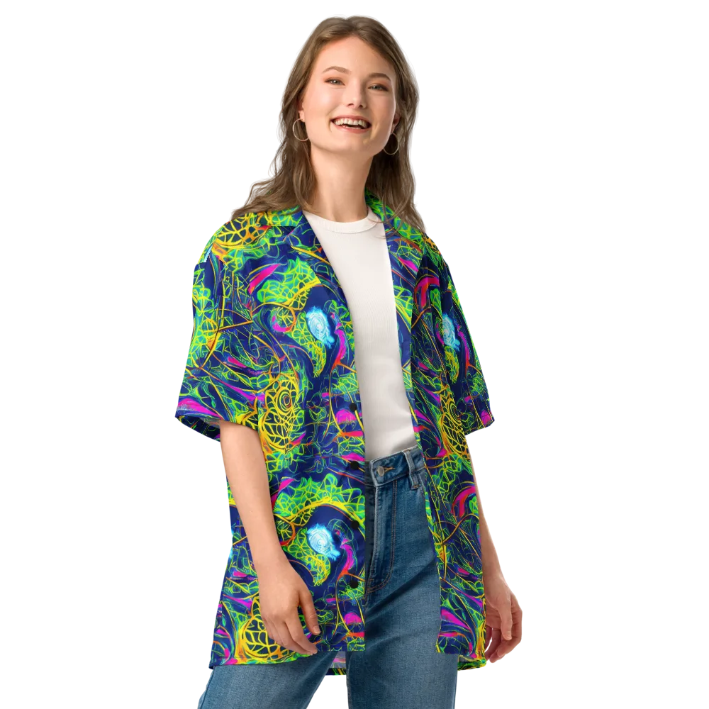 Psychedelic Thicket on Button Shirt — Front