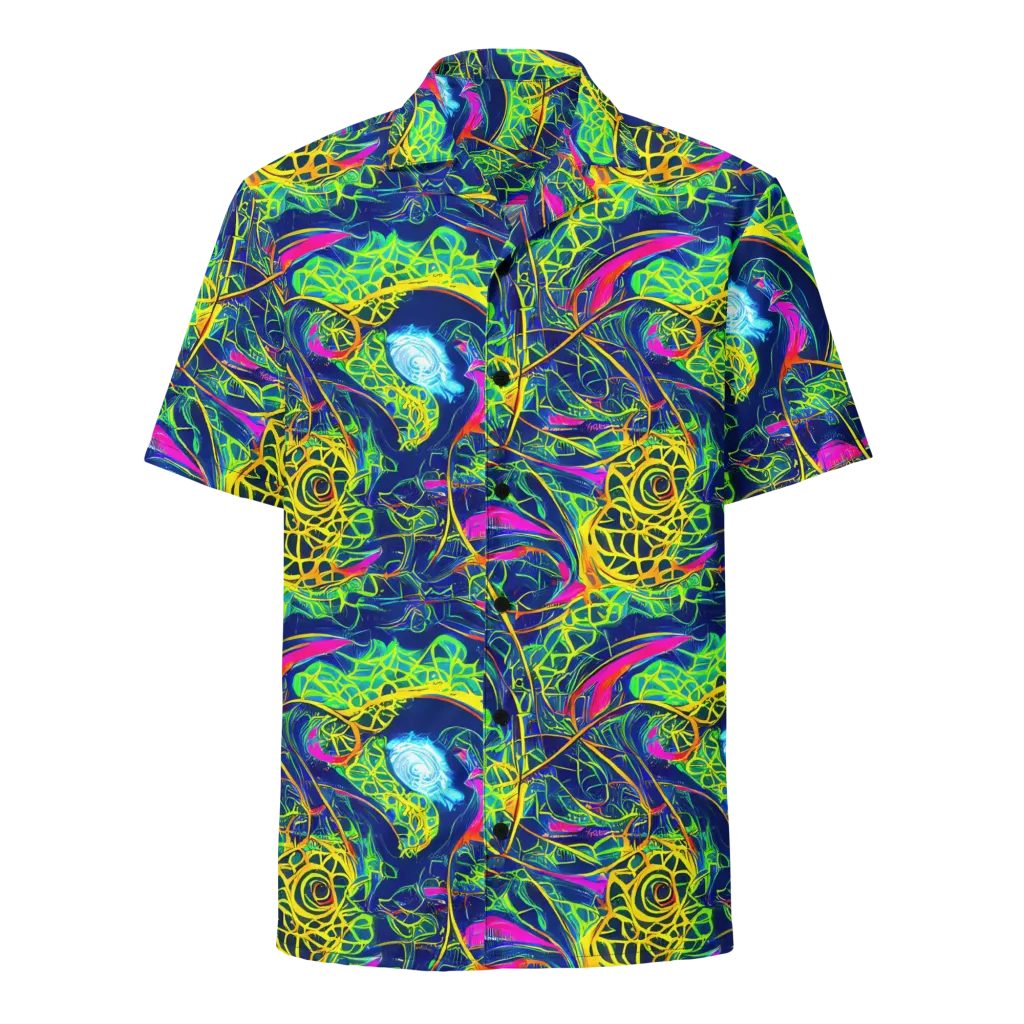 Psychedelic Thicket on Button Shirt — Front