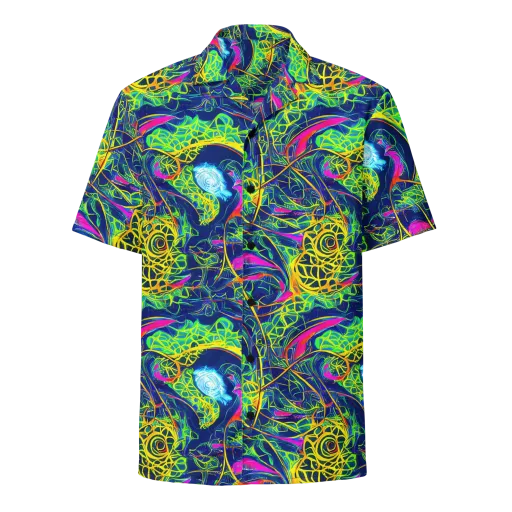 Psychedelic Thicket on a Button Shirt