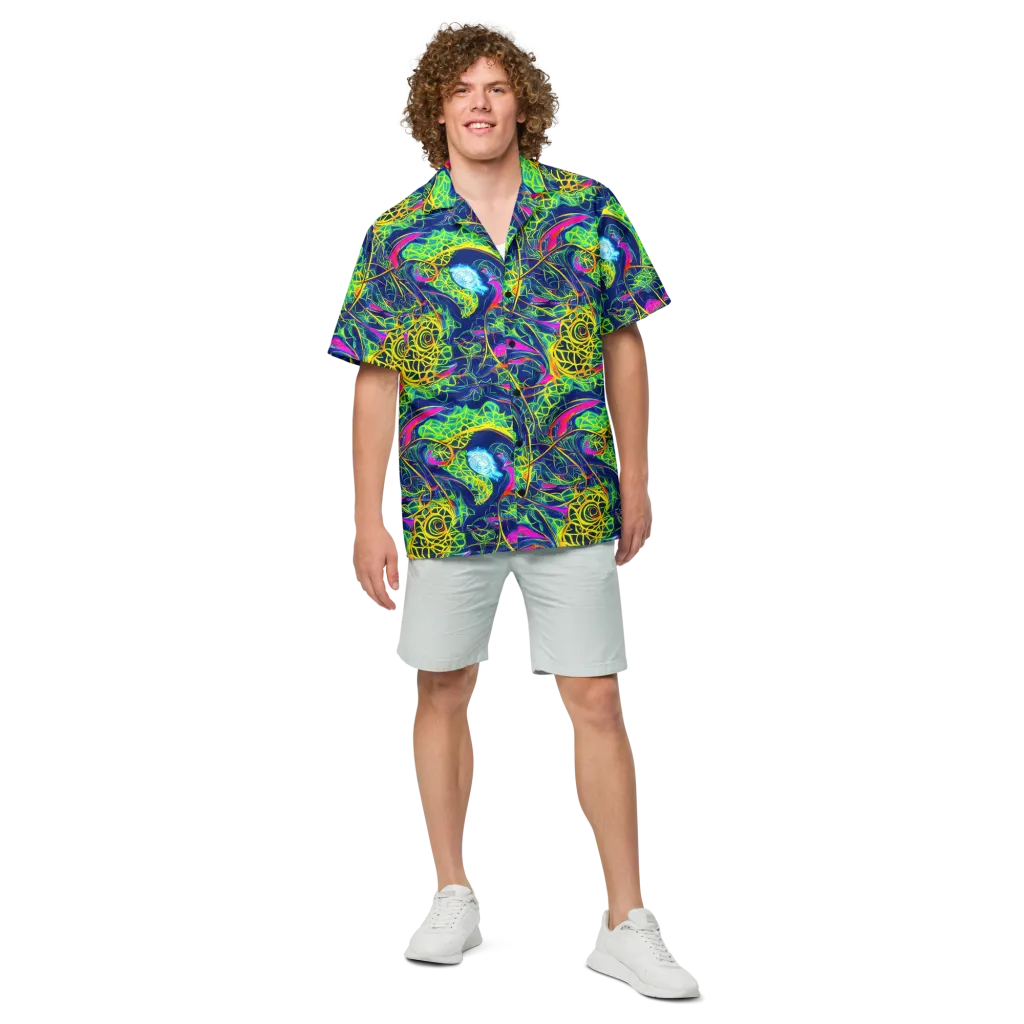 Psychedelic Thicket on Button Shirt — Front