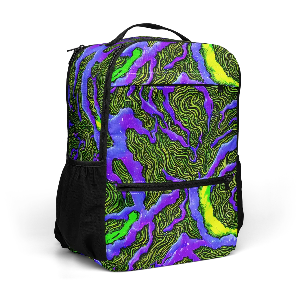 Ultraviolet Wild on Utility Backpack — Right Front