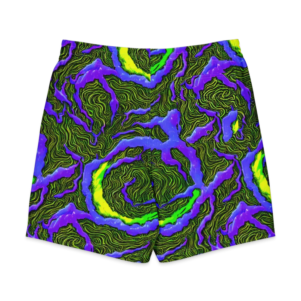 Ultraviolet Wild on Men's Board Shorts — Back