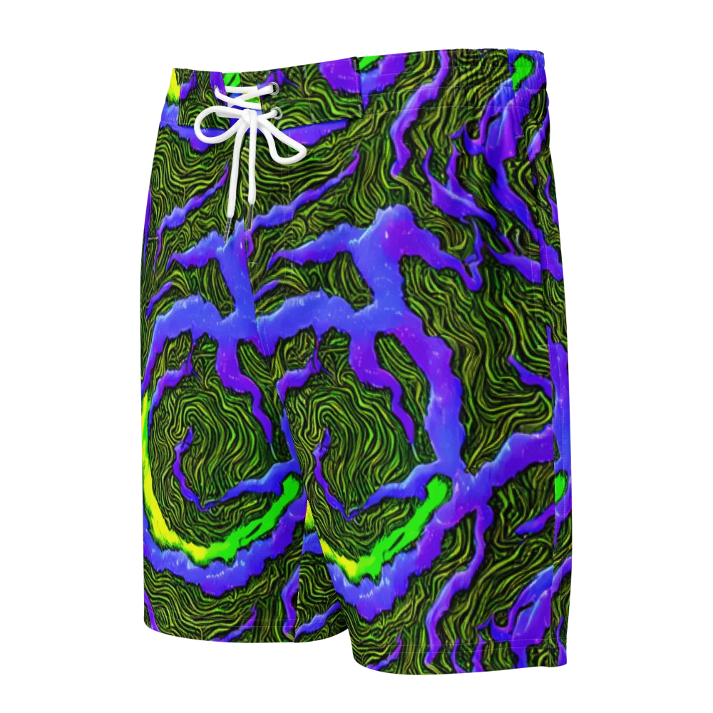 Ultraviolet Wild on Men's Board Shorts — Front