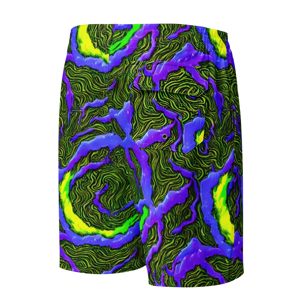 Ultraviolet Wild on Men's Board Shorts — Back