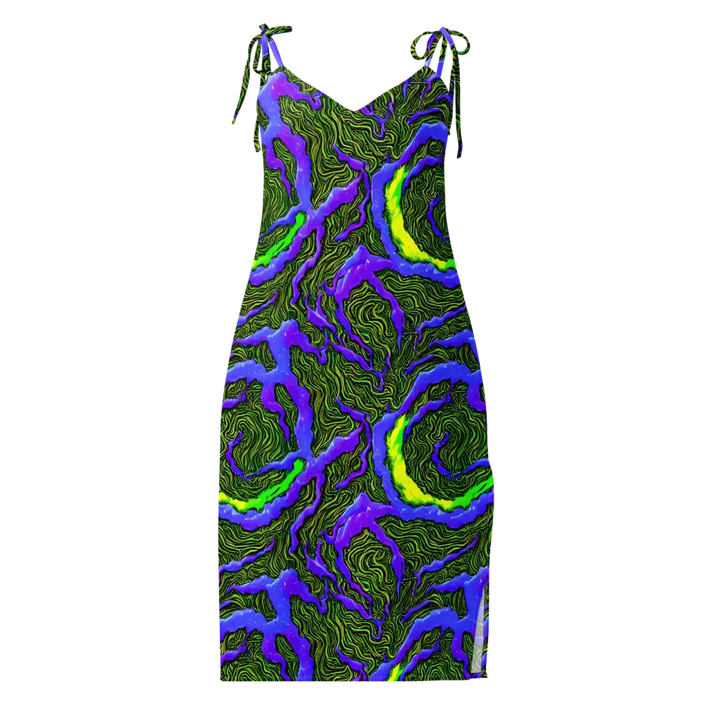 Ultraviolet Wild on Slip Dress — Front