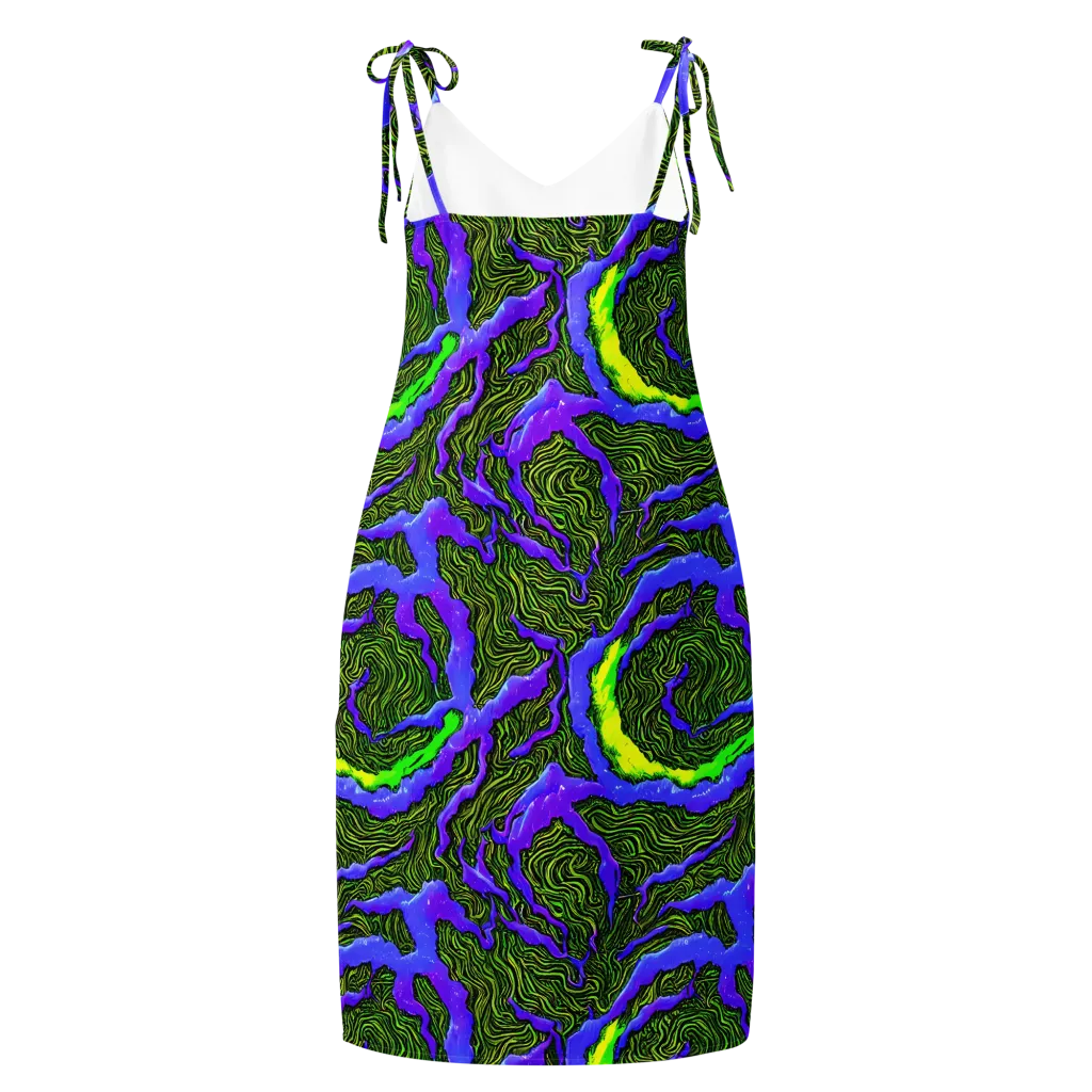 Ultraviolet Wild on Slip Dress — Back