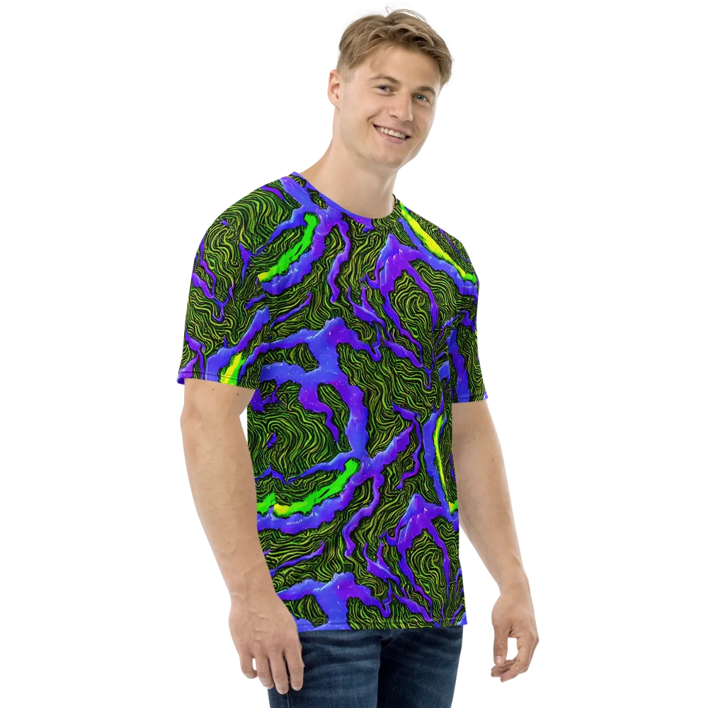 Ultraviolet Wild on Men's Crew Neck T-Shirt — Right