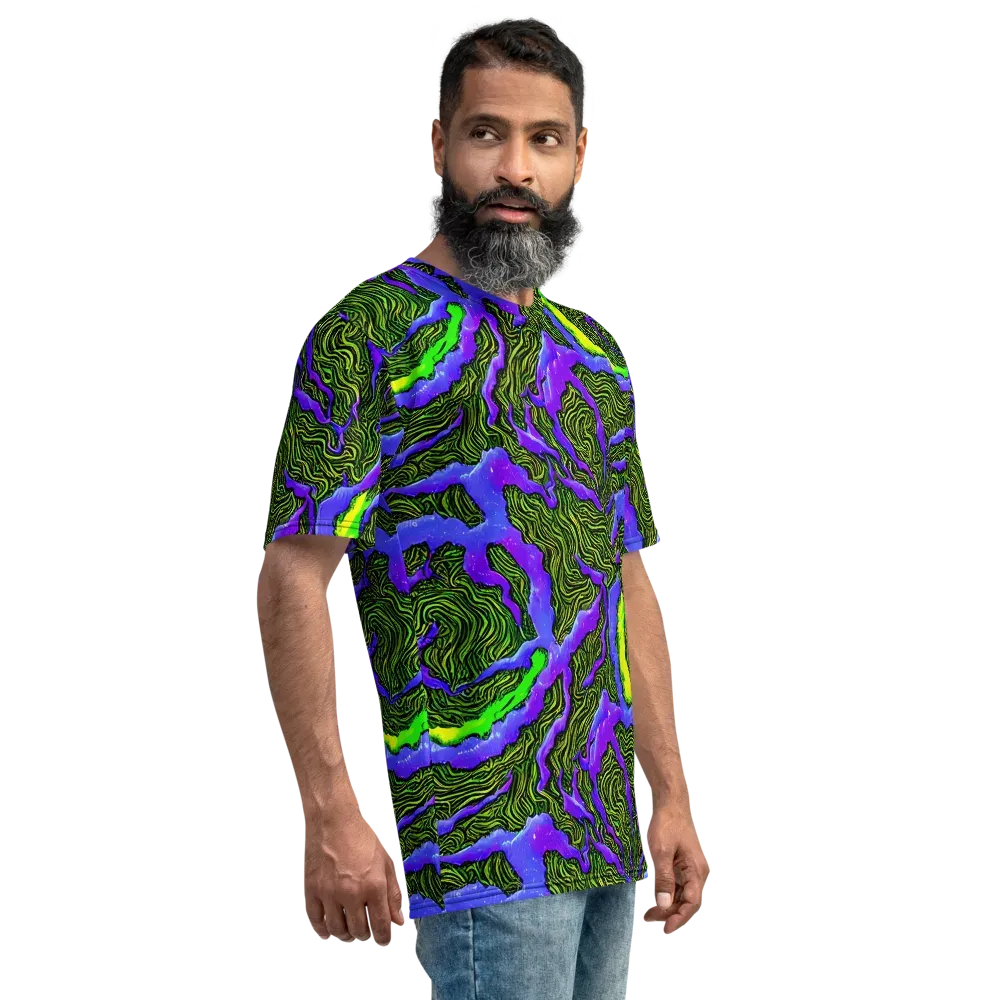 Ultraviolet Wild on Men's Crew Neck T-Shirt — Right