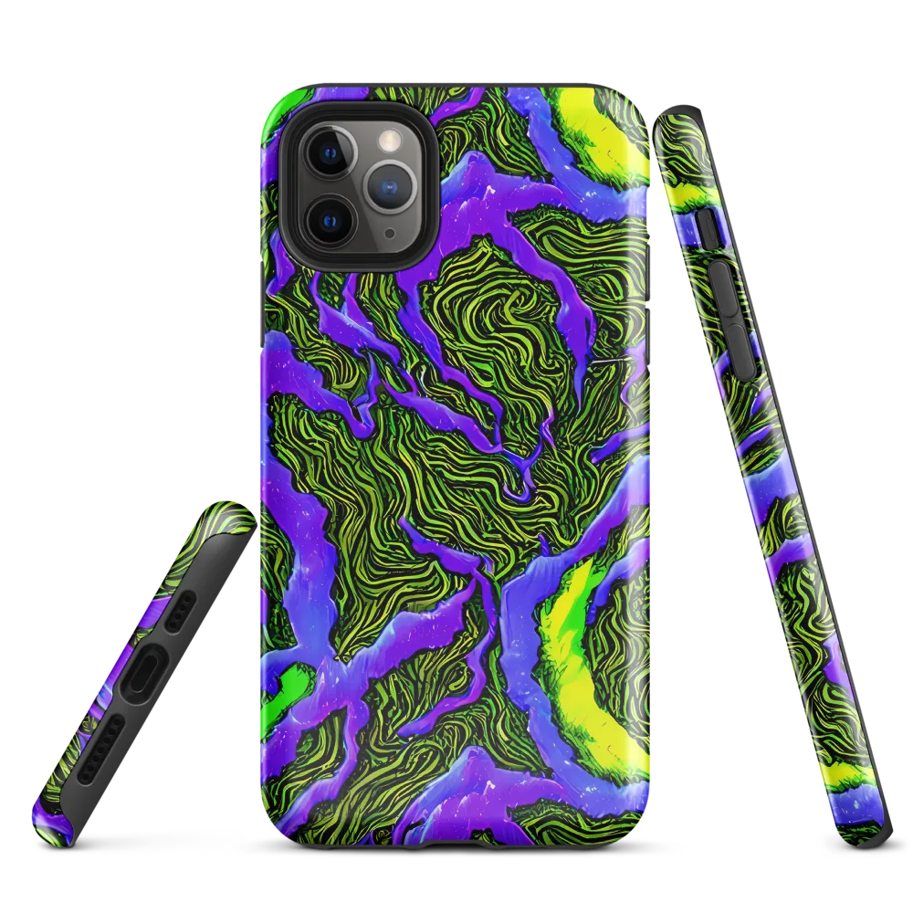 Ultraviolet Wild on Tough Case for iPhone® — Front