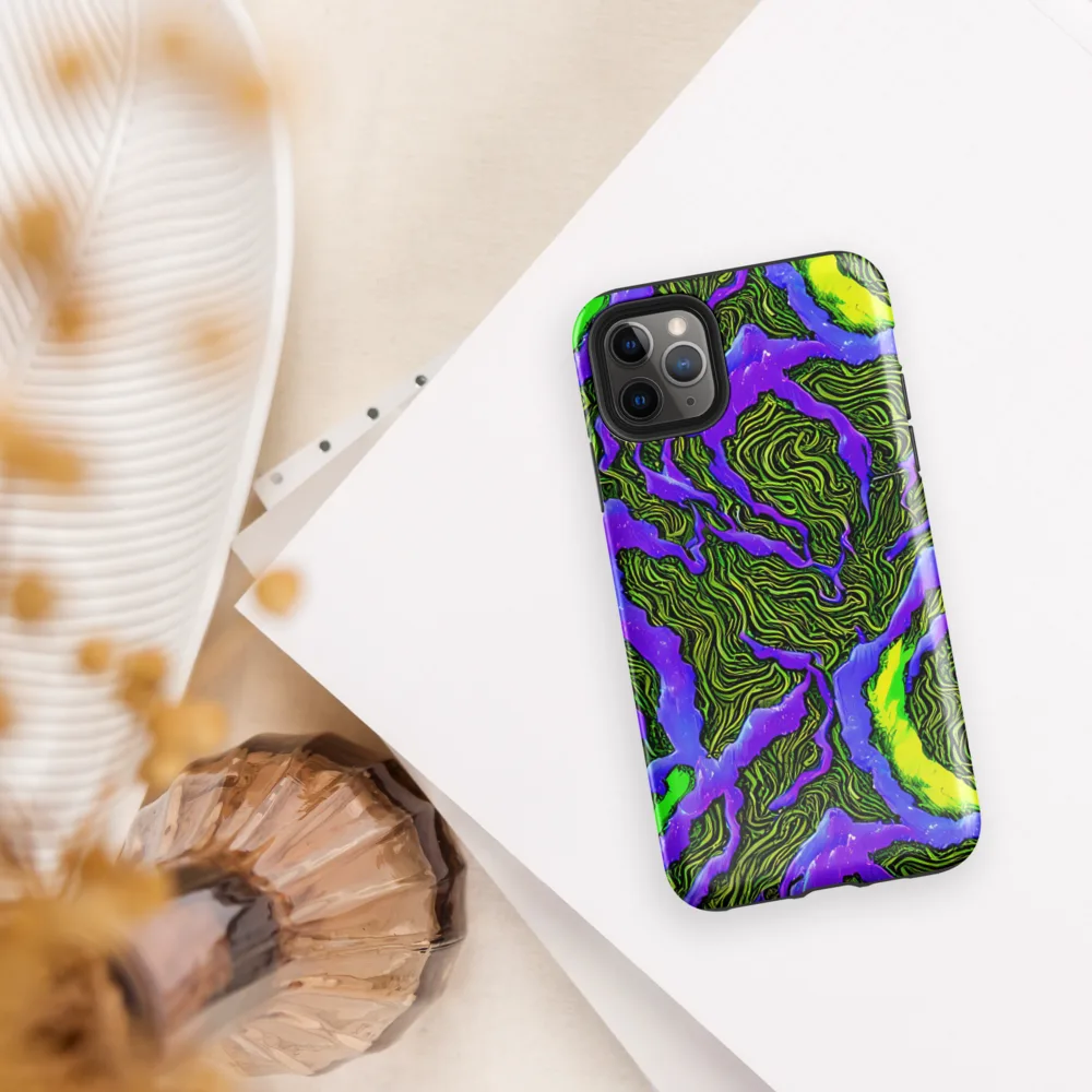 Ultraviolet Wild on Tough Case for iPhone® — Front