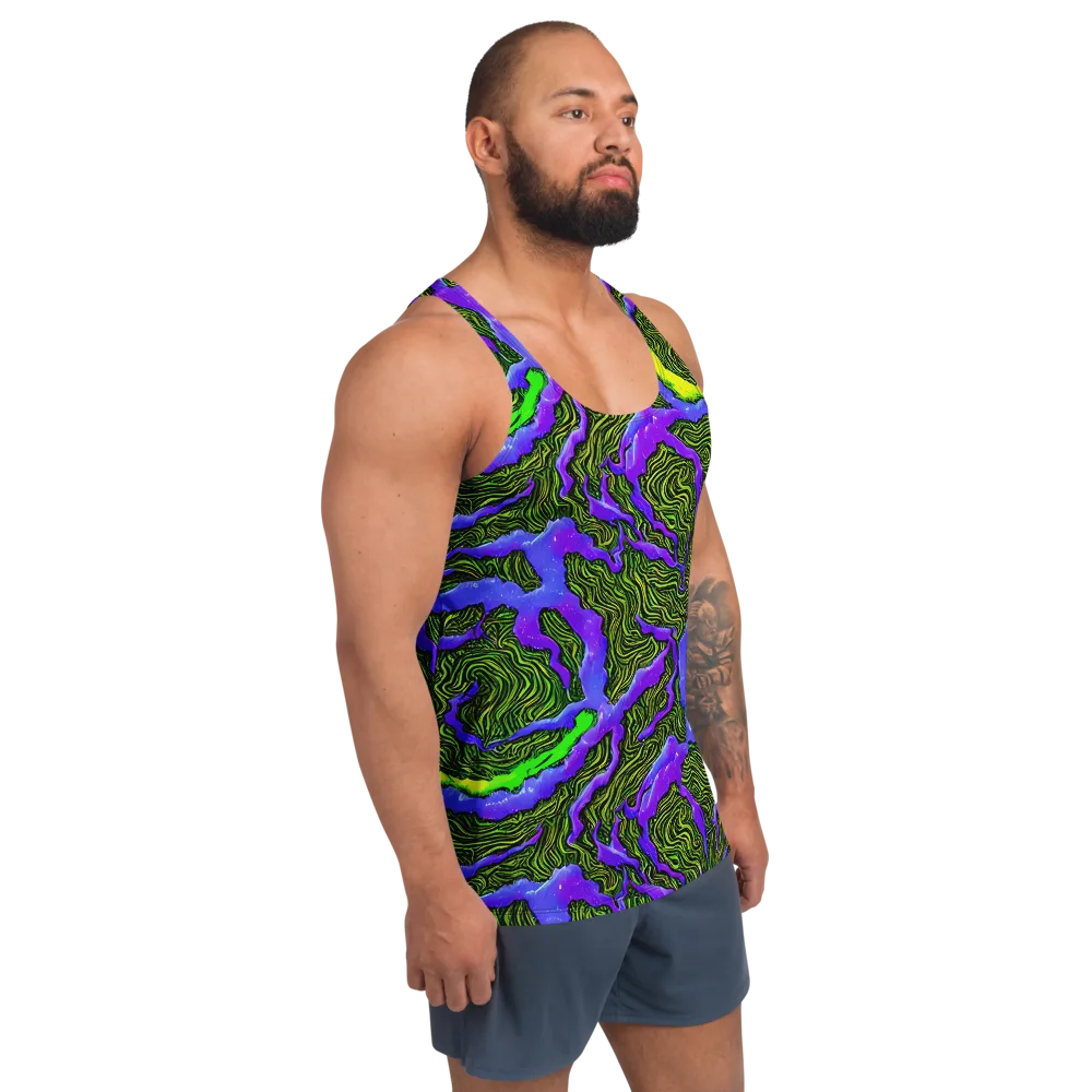 Ultraviolet Wild on Men's Tank Top — Right Front