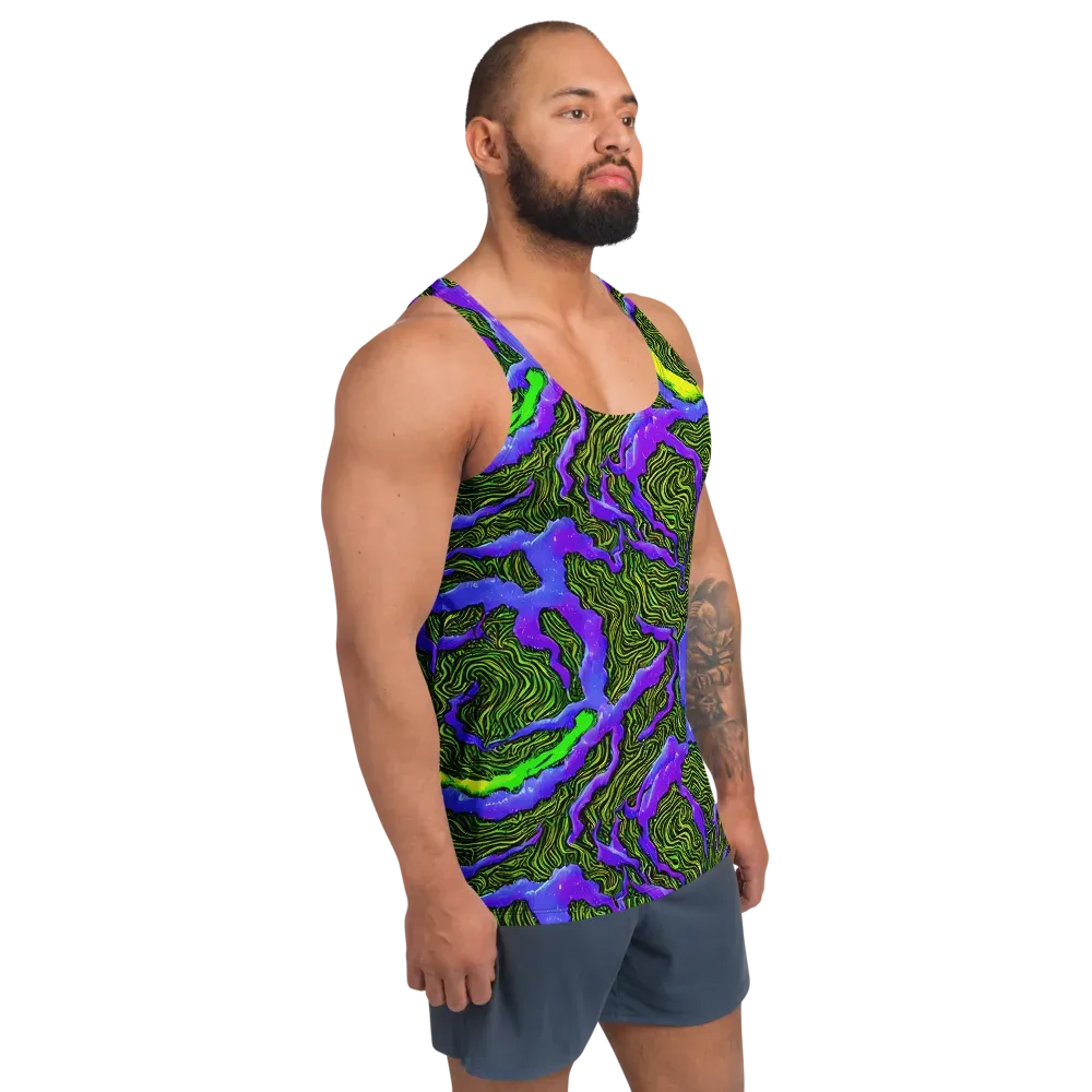 Ultraviolet Wild on Men's Tank Top — Right Front