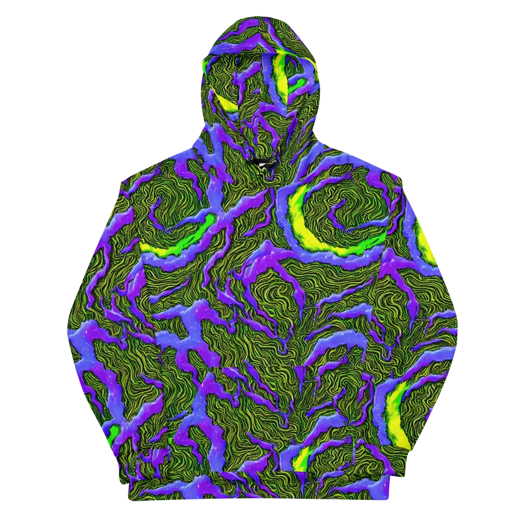 Ultraviolet Wild on Cotton Hoodie — Front