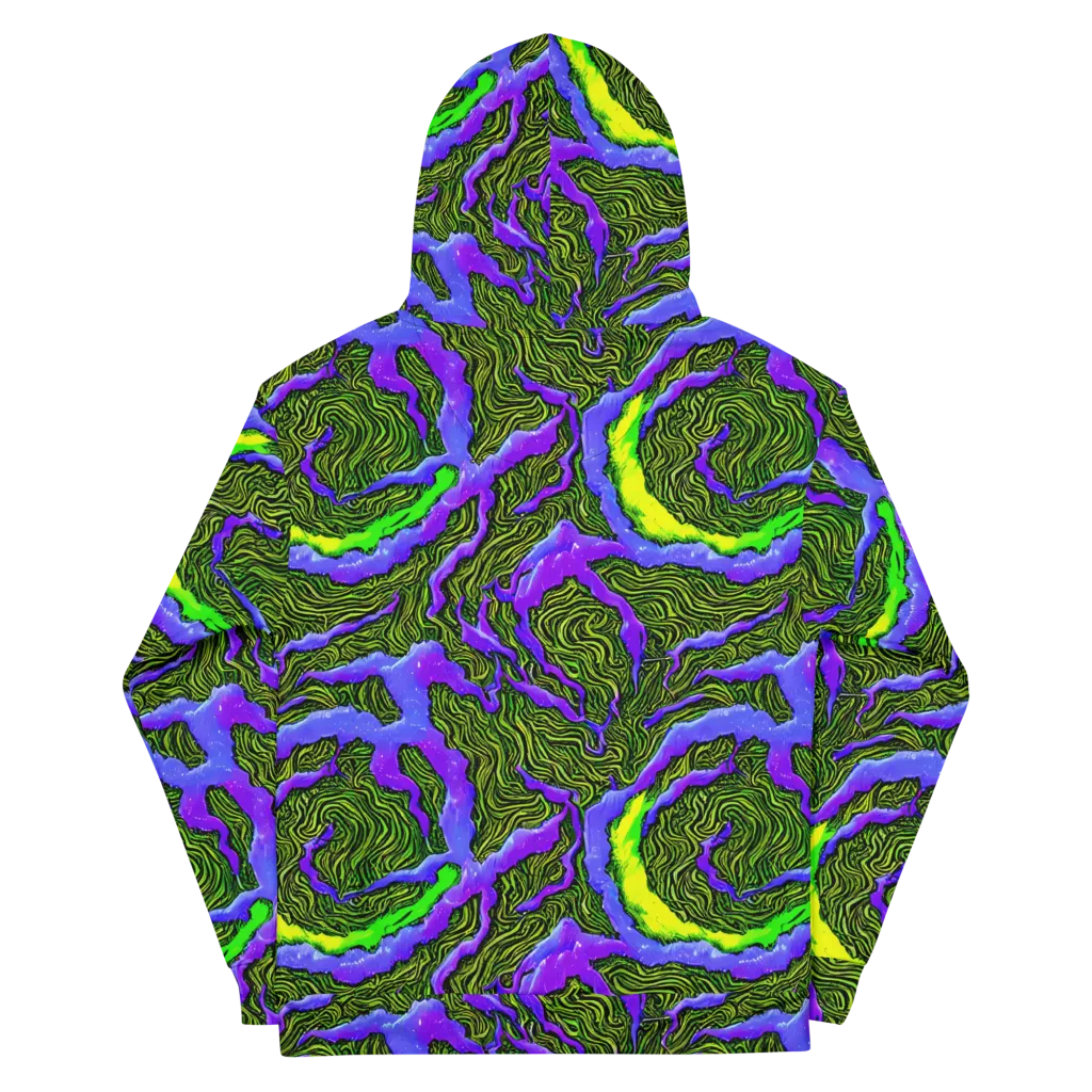 Ultraviolet Wild on Cotton Hoodie — Back