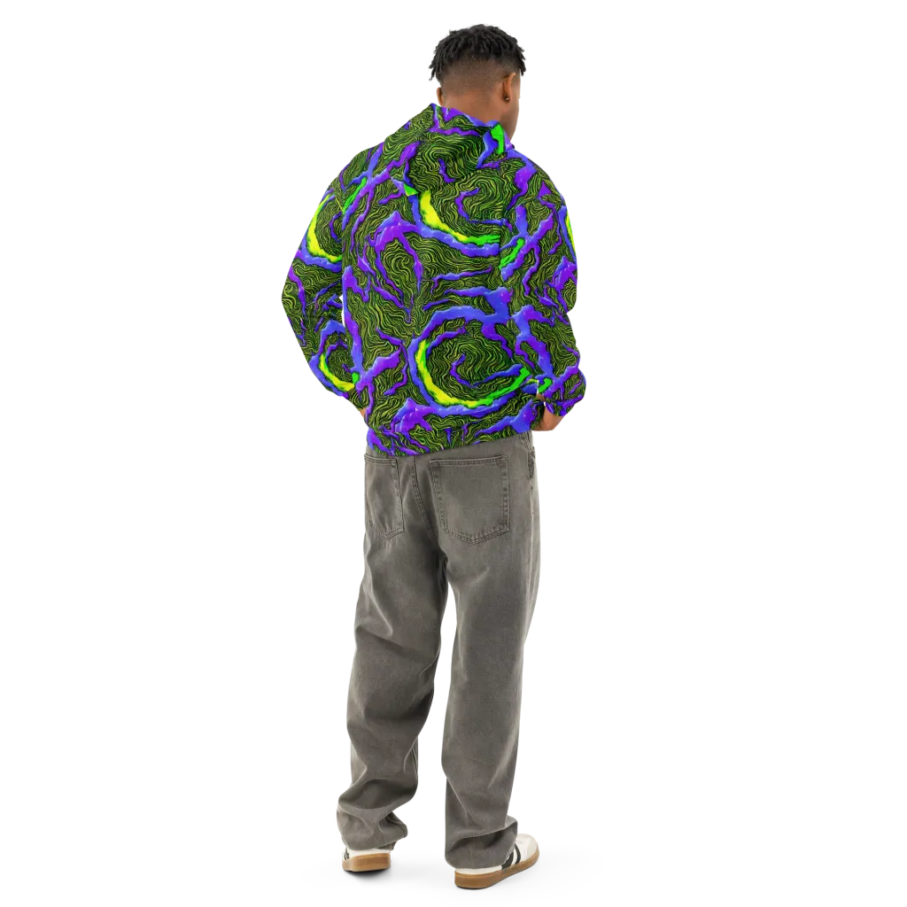 Ultraviolet Wild on Cotton Hoodie — Back