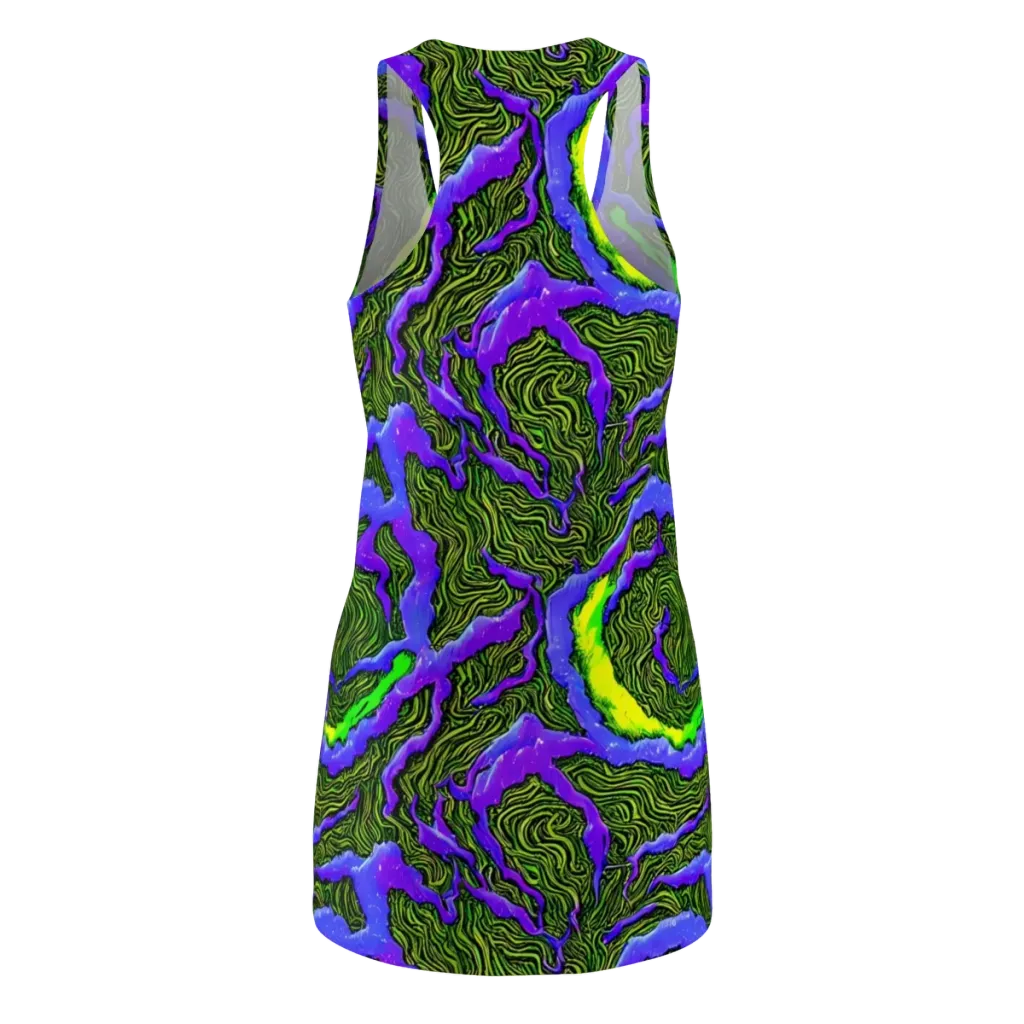 Ultraviolet Wild on Racerback Dress — Back