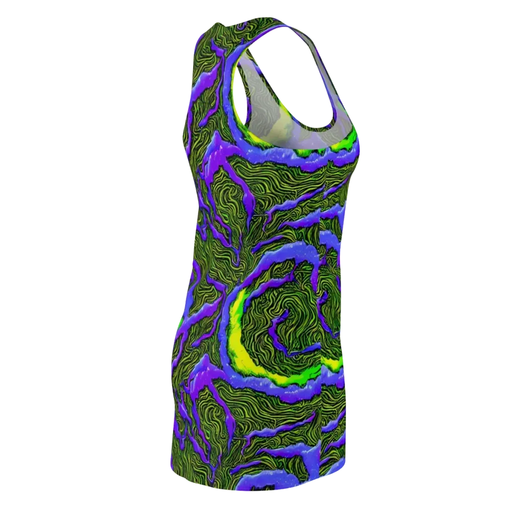 Ultraviolet Wild on Racerback Dress — Back Side
