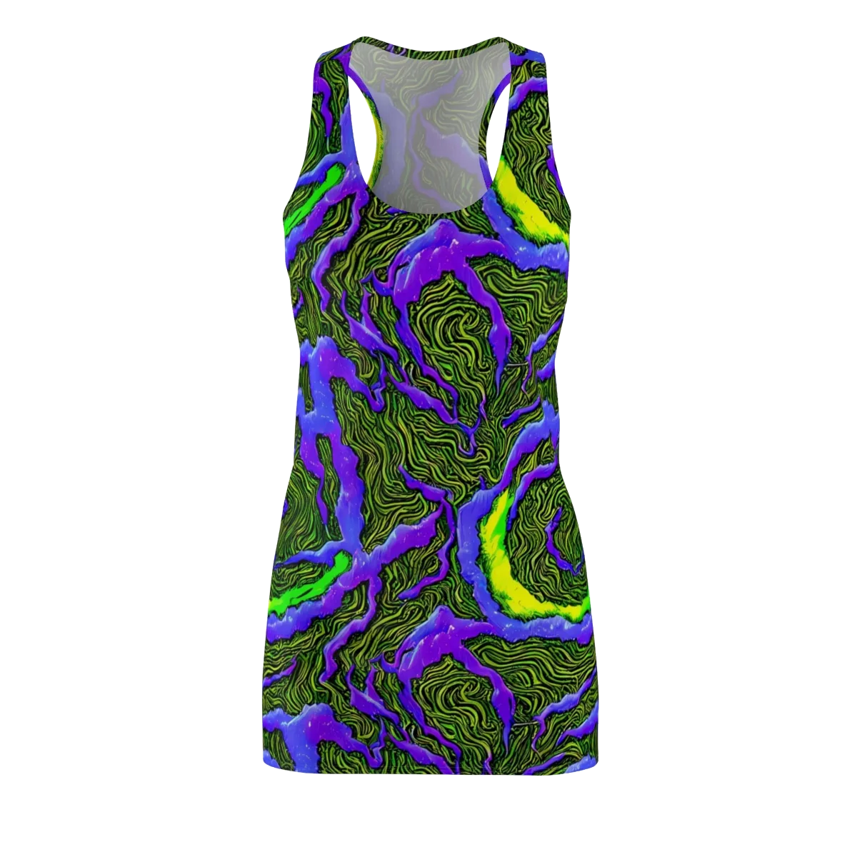 Ultraviolet Wild on Racerback Dress — Front
