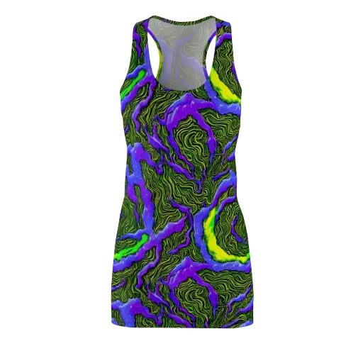 Ultraviolet Wild on a Racerback Dress