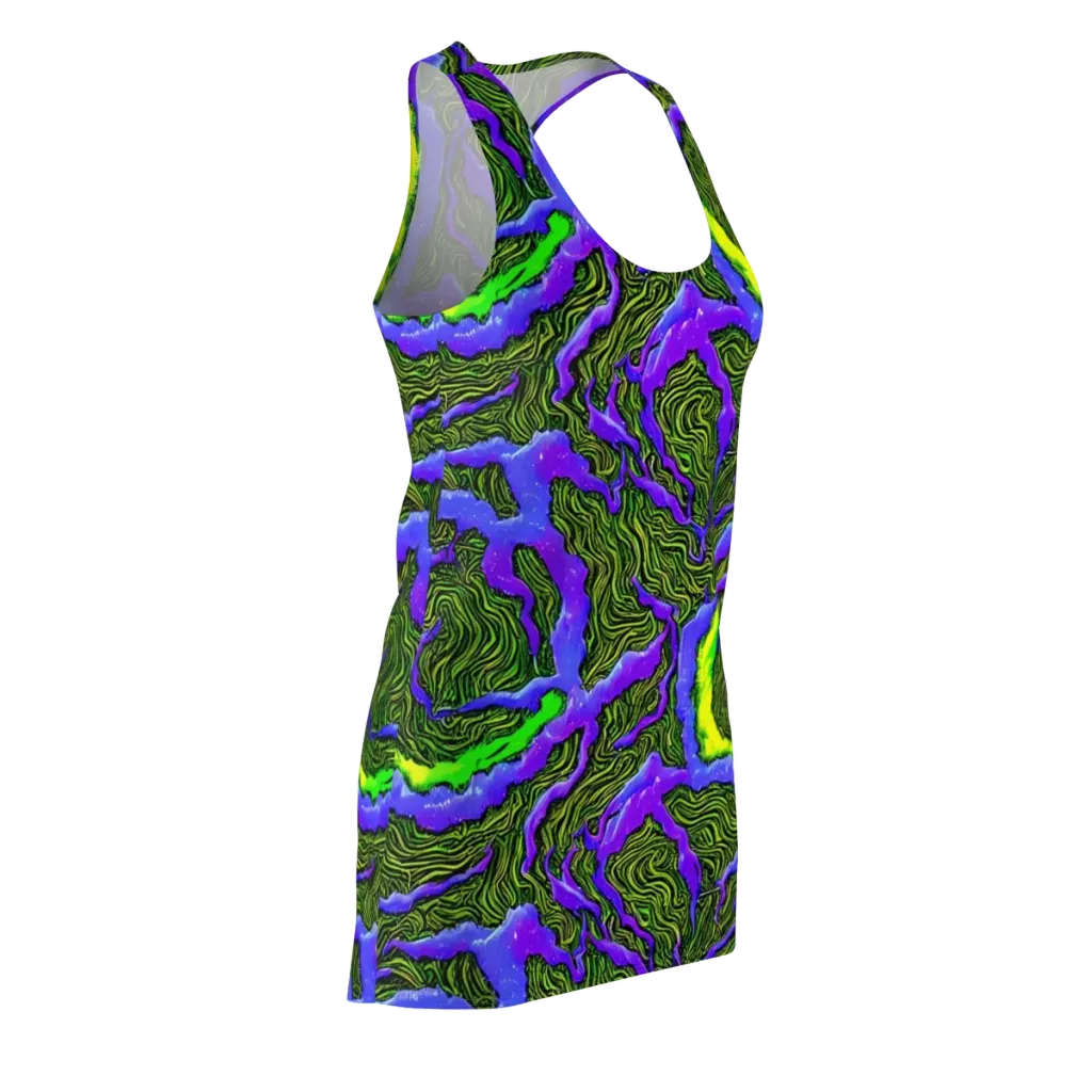 Ultraviolet Wild on Racerback Dress — Front Side