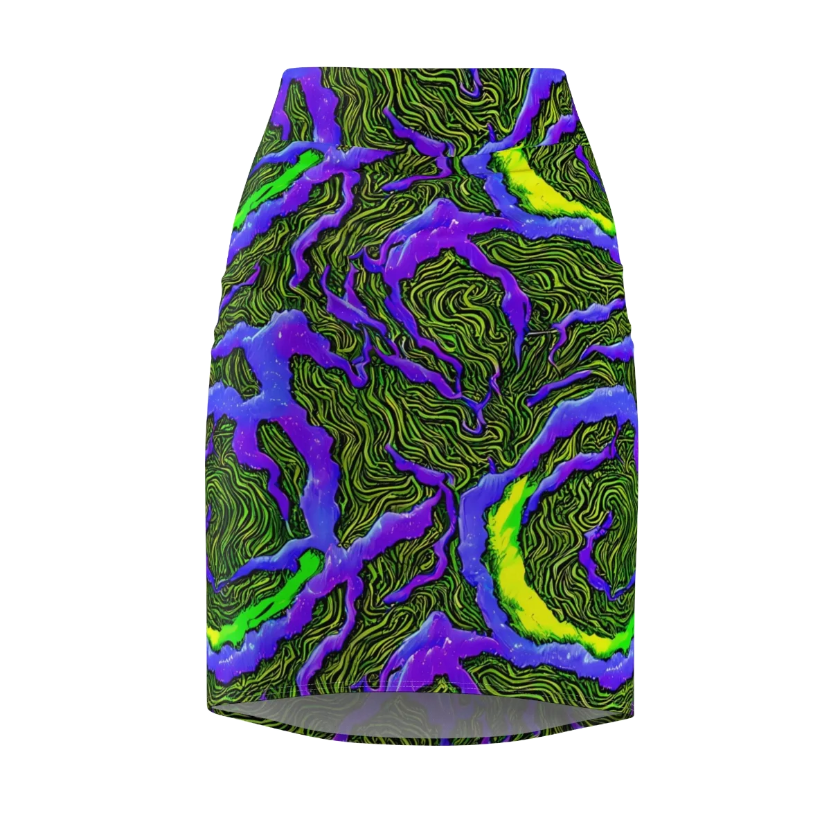 Ultraviolet Wild on Pencil Skirt — Front