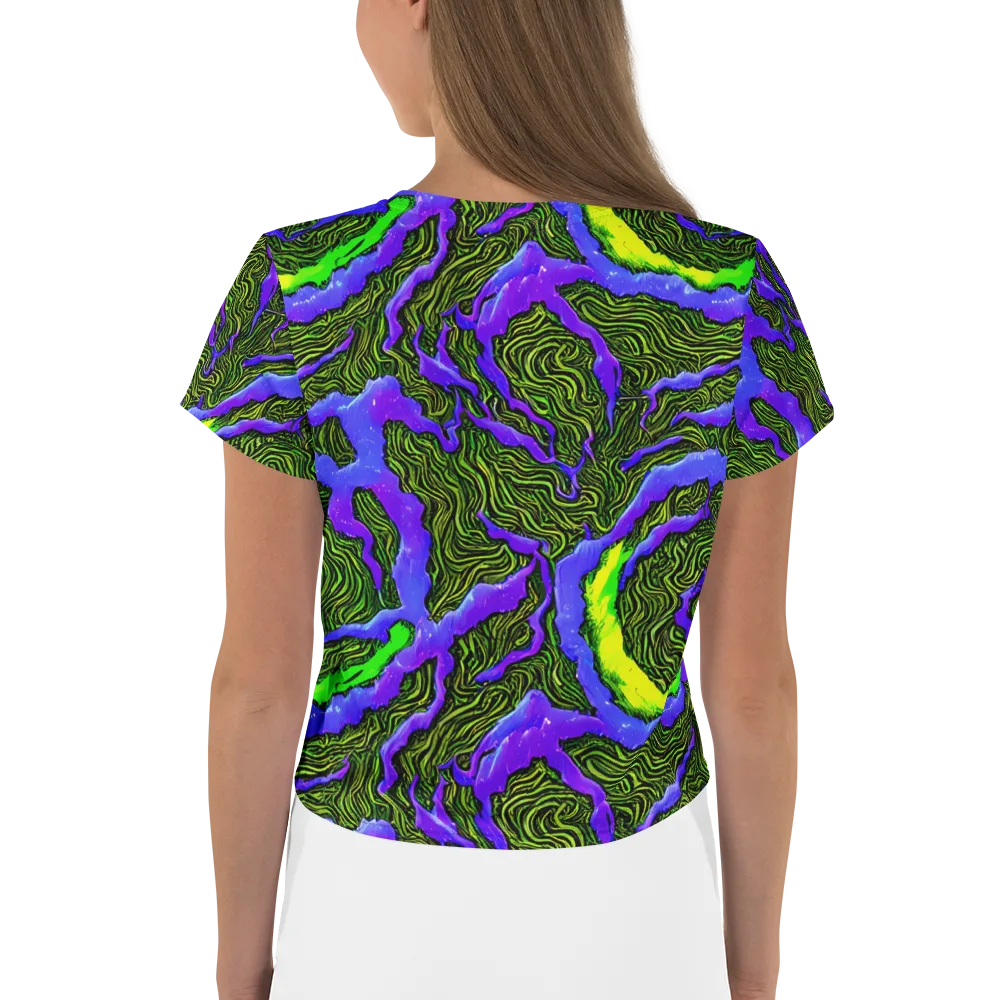 Ultraviolet Wild on Crop Tee — Back